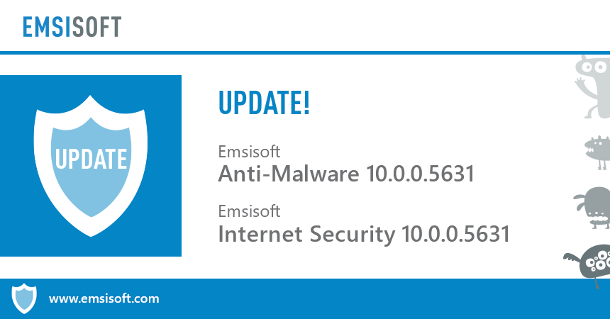 Emsisoft Anti-Malware & Emsisoft Internet Security 10.0.0.5631 released