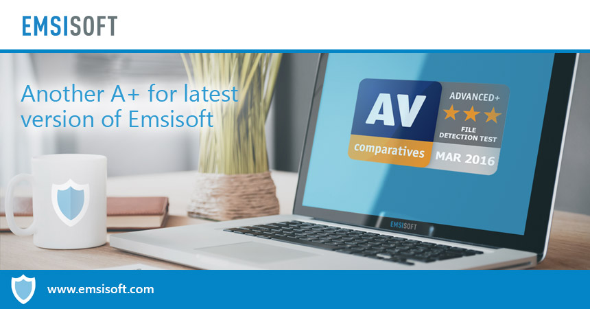 AV-Comparatives awards another A+ for latest version of Emsisoft