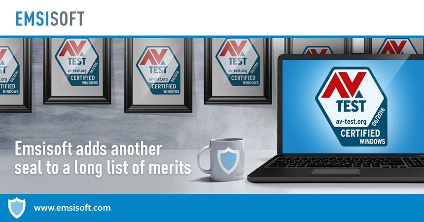 Emsisoft adds another seal to a long list of merits