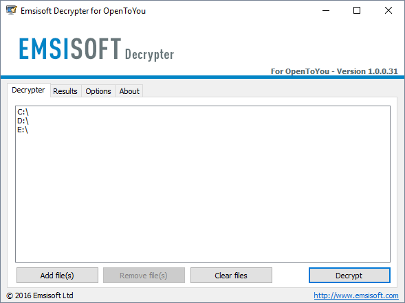 Emsisoft-OpenToYou-Decrypter