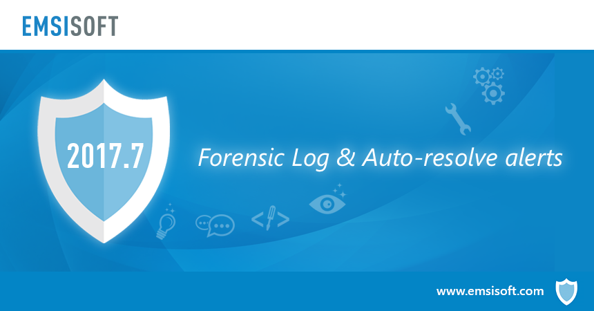New in 2017.7: Forensic Log and Auto-resolve mode for Behavior Blocker alerts