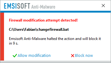 emsisoft-firewall-modification-alert