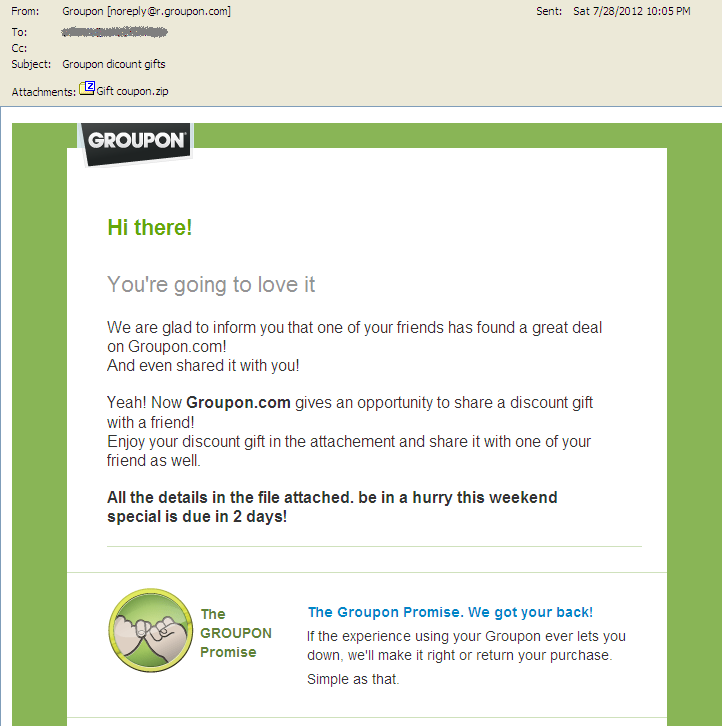 Beware Groupon Discount Gifts Spam Emsisoft Security Blog