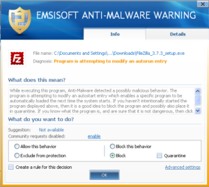 filezilla malware what does it download