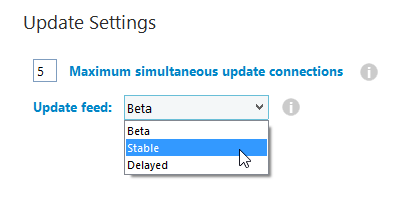 New Delayed update feed for business IT