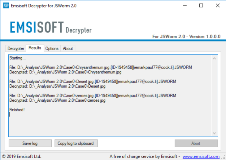 JSWorm 2.0 Finished Decryption