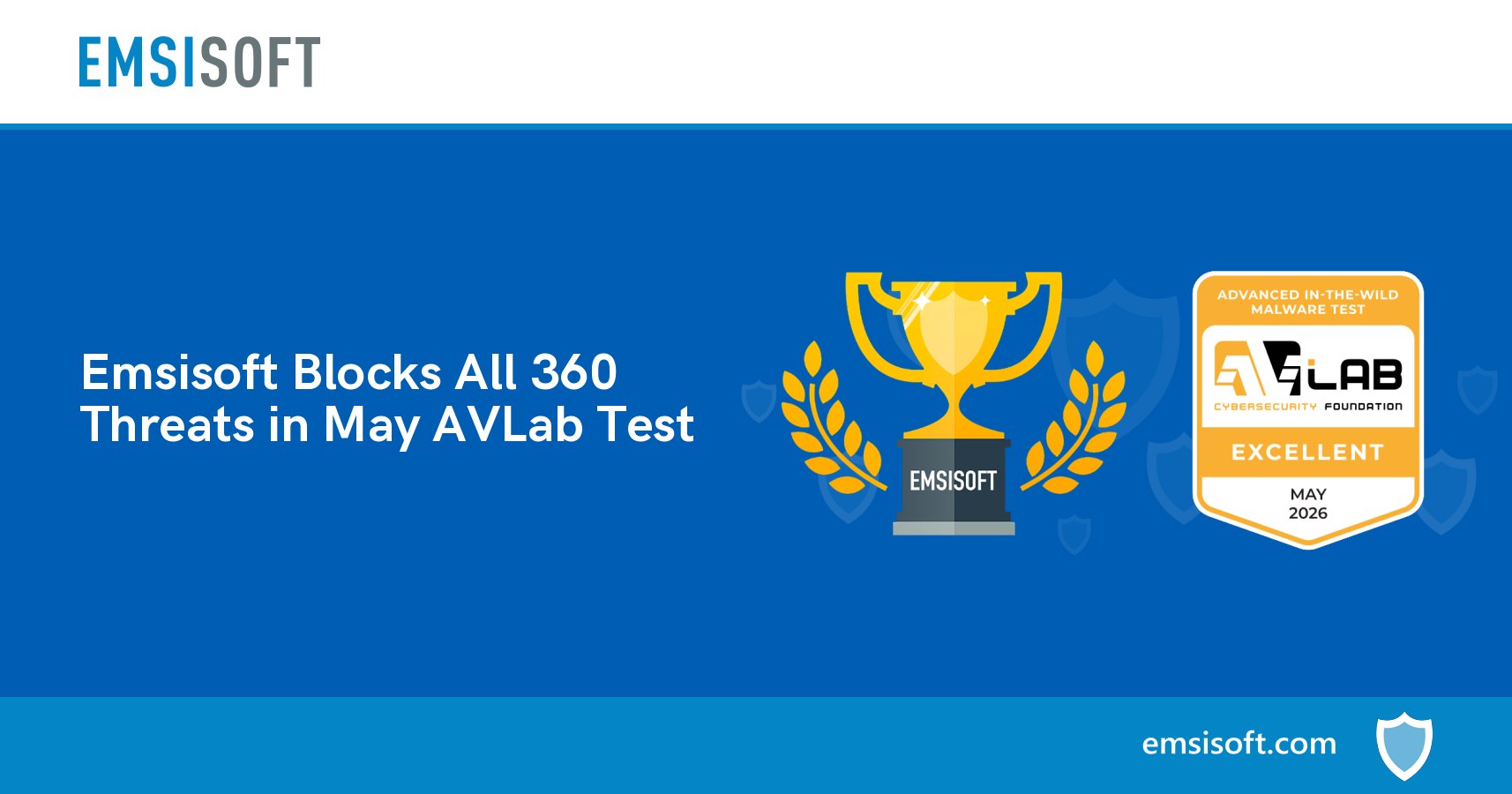 Emsisoft Achieves 100% Detection in May 2026 Malware Test